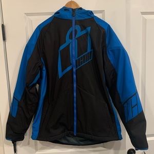 Men’s Icon Motorcycle Jacket Blue & Black.